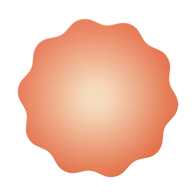 Molded Flower Apricot