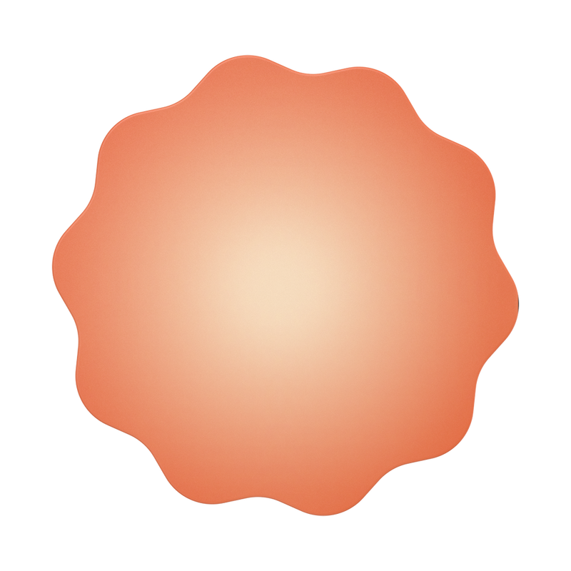 Molded Flower Apricot