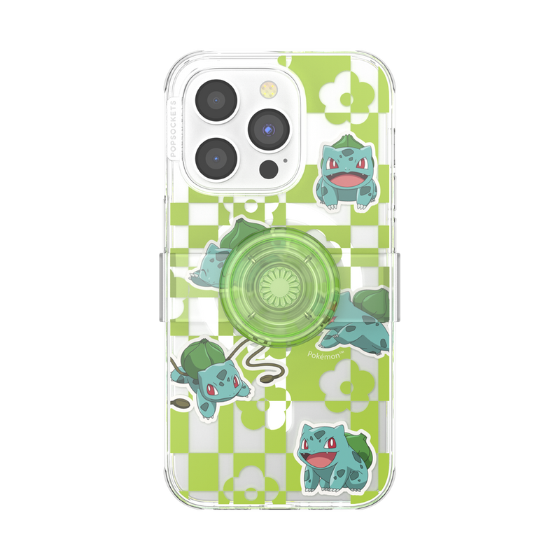 PopCase MagSafe for iPhone 14 Pro - Pokemon Bulbasaur Lime Party