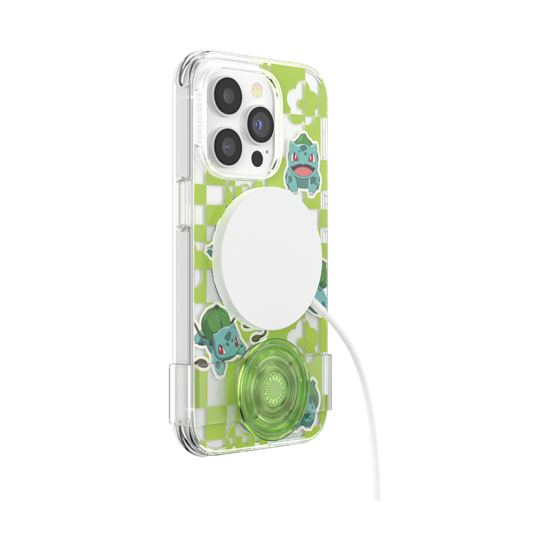 PopCase MagSafe for iPhone 14 Pro - Pokemon Bulbasaur Lime Party